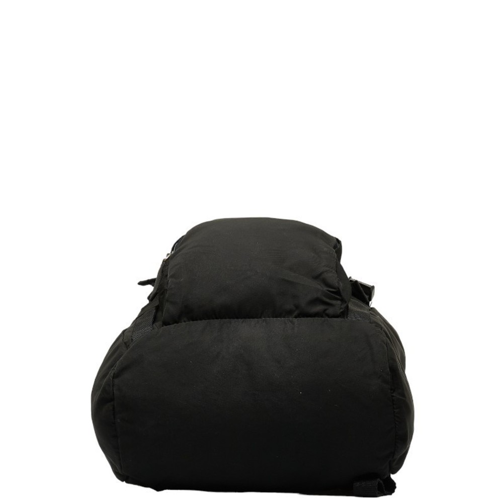 Prada Black Backpack Triangle Nylon Rucksack Plate - image 4
